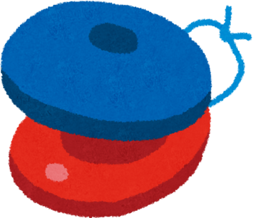 Illustration of Red and Blue Castanets